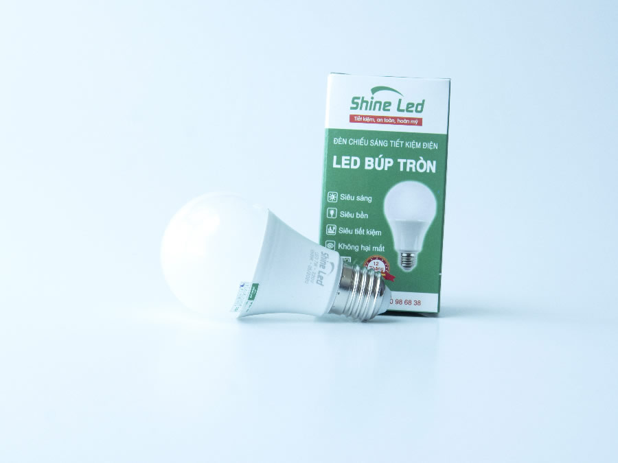 Đèn LED Búp tròn trắng(T01)-5W